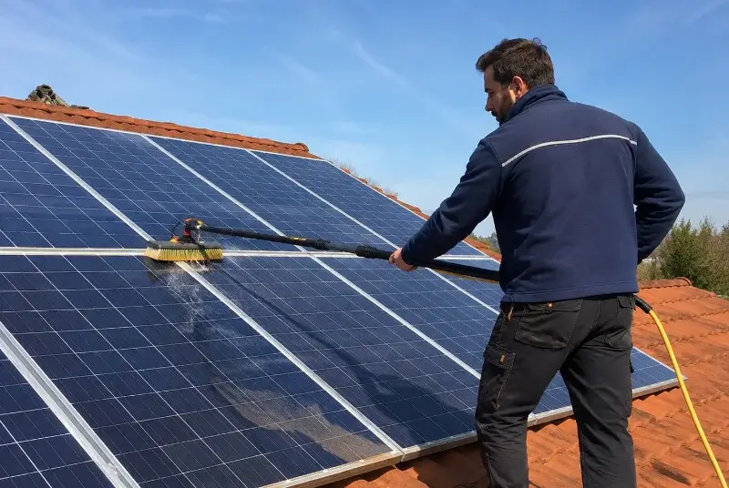 Nettoyage et entretien de panneaux solaires à Crolles